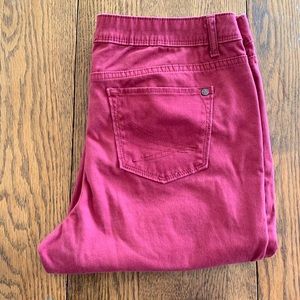Brick red skinny pants